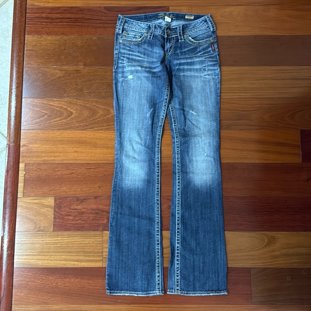 Silver Pioneer Bootcut Jeans